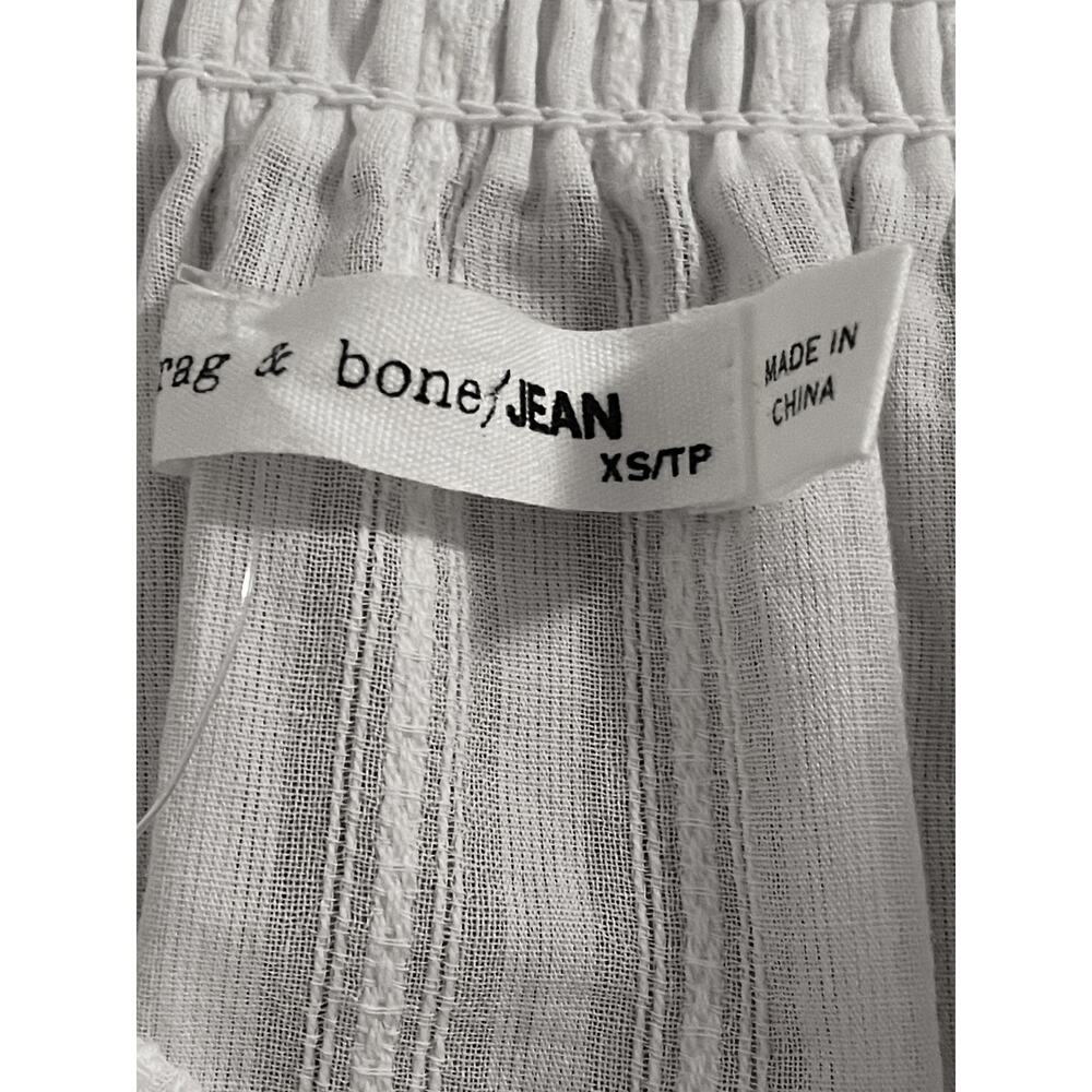 Rag & Bone Drew Off the Shoulder White Top size XSmall - Picture 5 of 12